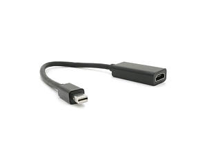 Конвертер mini Display Port (папа) на HDMI(мама) 10cm, Black, 4K/2K, Пакет