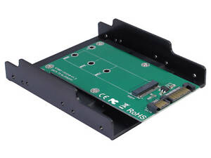 Конвертер Maiwo SATA to M.2 (NGFF) SSD 22*42mm, 22*60mm, 22*80mm, в 3,5' (KT001B)