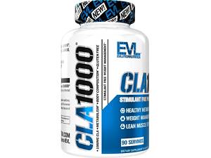 Конъюгированная линолевая кислота EVLution Nutrition CLA1000, Stimulant Free Weight Management, 90 Softgels