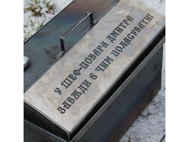 Коптильня гарячого копчення з неіржавкої сталі 255х350х270 1.5 мм - Фото 9