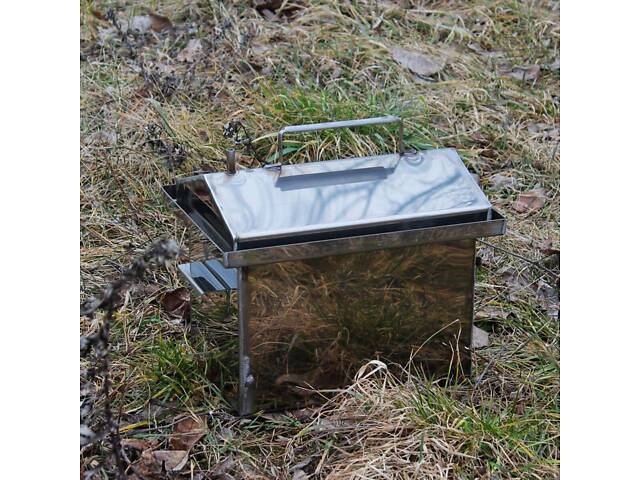 Коптильня гарячого копчення з неіржавкої сталі 255х350х270 1.5 мм - Фото 2