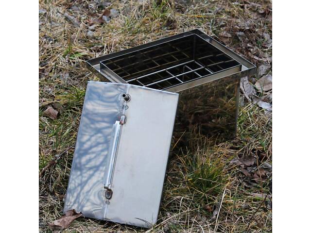 Коптильня гарячого копчення з неіржавкої сталі 255х350х270 1.5 мм - Фото 3