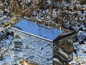 Коптильня гарячого копчення з неіржавкої сталі 305х550х280 1.5 мм