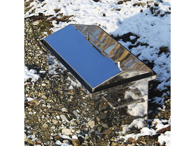 Коптильня гарячого копчення з неіржавкої сталі 305х550х280 1.5 мм - Фото 5