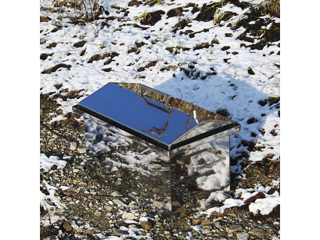 Коптильня гарячого копчення з неіржавкої сталі 305х550х280 1.5 мм - Фото 8