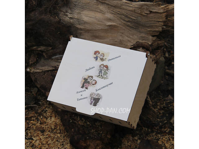 Скарбничка для грошей із гравіюванням (УФ-друк) — Стикери - Фото 1