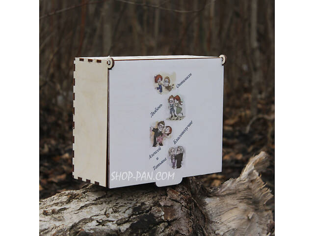 Скарбничка для грошей із гравіюванням (УФ-друк) — Стикери - Фото 2