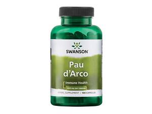 Кора муравьиного дерева Swanson Pau D'Arco 500 mg 100 caps