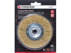 Кордщітка дискова латунна для ВШМ 100мм, в блістері FORSAGE F-BWF004