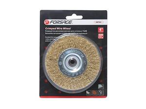 Кордщітка дискова латунна для ВШМ 125мм, в блістері FORSAGE F-BWF005
