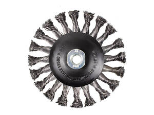 Кордщітка дискова напівчашу сталева кручена для КШМ 125мм ROCKFORCE RF-BWD105