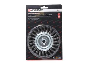 Кордщітка дискова стальна вита для ВШМ 125мм, в блістері FORSAGE F-BWF105
