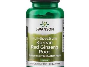 Корень корейского красного женьшеня Swanson Korean Red Ginseng Root 400 mg 90 Caps (1086-100-64-6205989-20)