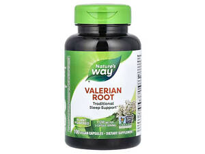 Корень валерианы, Valerian Root, Nature's Way, 1590 мг, 100 веганских капсул (530 мг в капсуле)
