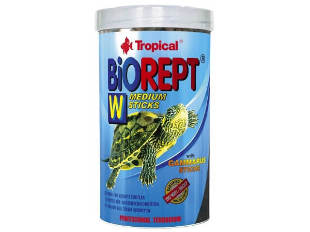 Корм для черепах Tropical Biorept W для земноводних і водних черепах 500 мл/150 г (5900469113653) - Фото 1