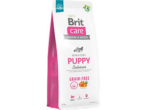 Корм для щенков Brit Care Dog Grain-free Puppy беззерновой с лососем 12 кг (8595602558803)