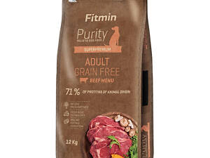 Корм для собак Fitmin dog Purity GF Adult Beef 12кг