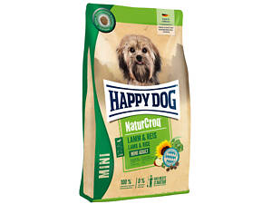 Корм для собак мини пород Happy Dog Натур Крок мини с ягненком и рисом 4 кг