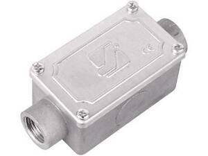 Коробка протяжная алюминиевая, 2 ввода 180°, М25х1, 5, ip55, 118х51х42мм, Cosmec, дкс [6030-25]