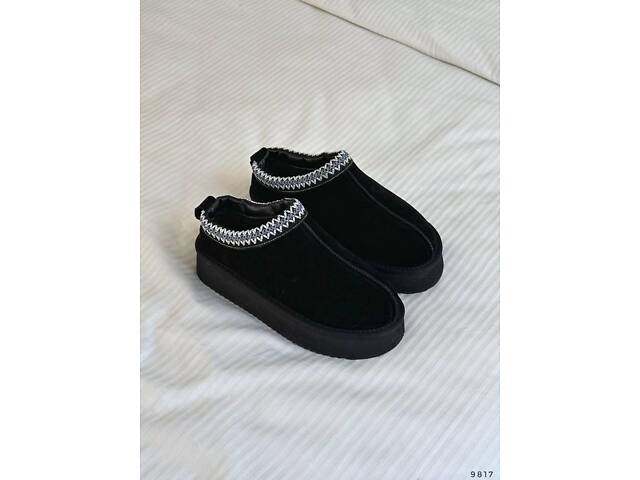Короткі замшеві уггі з вишивкою, трендові угги ITTS автоледі 36,37,38,40р код 9817 - Фото 6