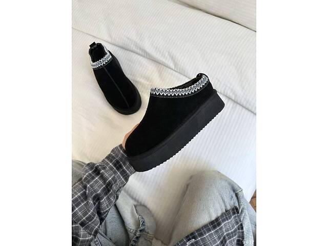 Короткі замшеві уггі з вишивкою, трендові угги ITTS автоледі 36,37,38,40р код 9817 36 - Фото 9