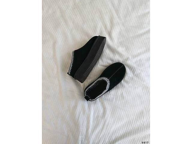 Короткі замшеві уггі з вишивкою, трендові угги ITTS автоледі 36,37,38,40р код 9817 - Фото 9