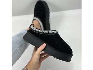 Короткі замшеві уггі з вишивкою, трендові уги автоледі 36,39,40р код 3540