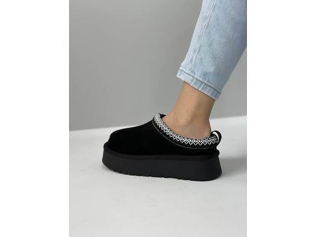 Короткие замшевые угги с вышивкой, трендовые уги автоледи 36,37,40р код 3540 - Фото 3