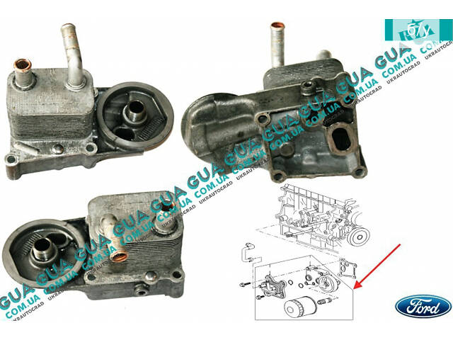 Корпус/кронштейн масляного фільтра/теплообмінник/масляний охолоджувач/радіатор 1S4Q6A642AB Ford/ФОРД CONNECT 20