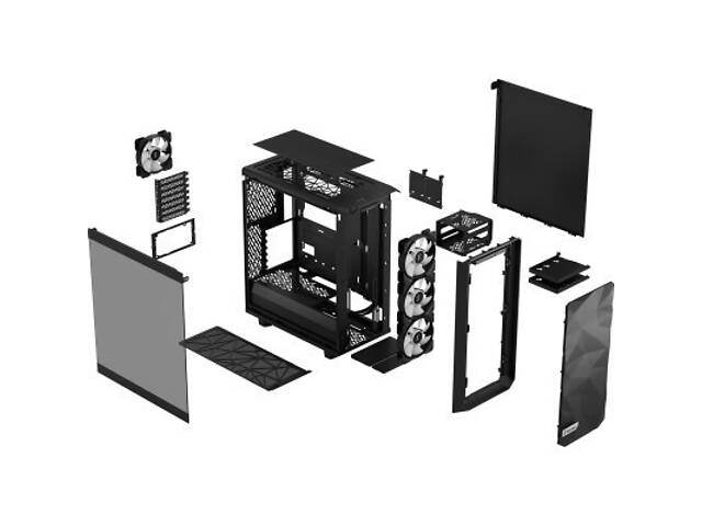 Корпус Fractal Design Meshify 2 Compact Lite RGB Bla (FD-C-MEL2C-05) - Фото 7