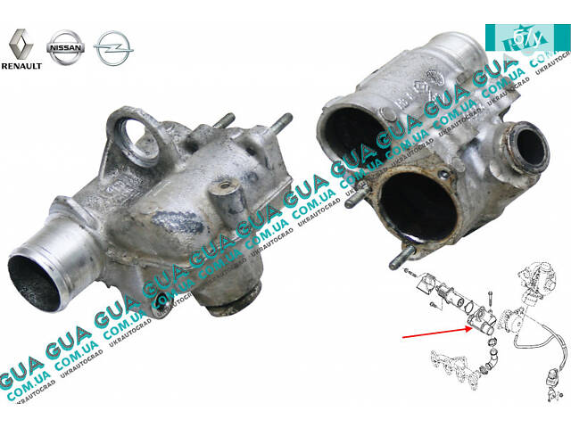 Корпус клапана рециркуляции отработавших газов ( EGR/ ЕГР) 8200255366 Nissan / НИССАН KUBISTAR 1997-2008 / КУБИСТАР 97-0