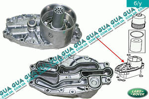 Корпус масляного фильтра ( кронштейн масляного фильтра ) 9X2Q6B624BA Land Rover / ЛЕНД РОВЕР DISCOVERY IV, Land Rover /