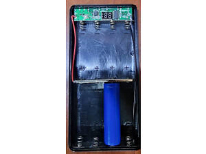 Корпус павербанк Power Bank на 8 аккумуляторов18650 с дефектом экрана №768/1