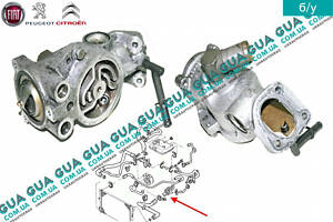 Корпус термостата / термостат / Фланец охлаждающей жидкости/ подогрев топлива ( под 2 датчика ) 9624839210 Citroen / СИТ