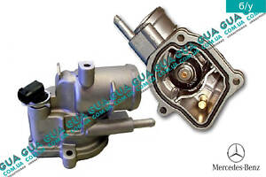 Корпус термостата / термостат / коллектор помпы / Фланец охлаждающей жидкости A6462000715 Mercedes / МЕРСЕДЕС C-CLASS 19