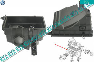 Корпус воздушного фильтра нижняя часть 7H0129607C VW/ВОЛЬКС ВАГЕН TRANSPORTER V 2003-/ТРАНСПОРТЕР 5 03-