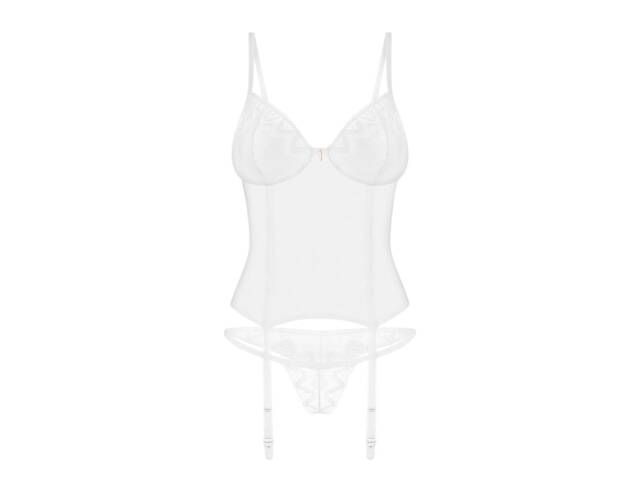 Корсет Obsessive Alissium corset & thong M/L - Фото 6