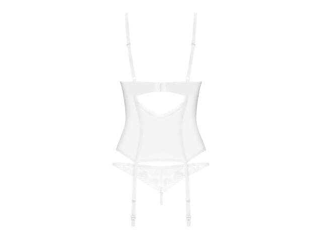 Корсет Obsessive Alissium corset & thong M/L - Фото 7