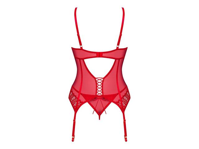 Корсет Obsessive Ingridia corset & thong XS/S - Фото 4