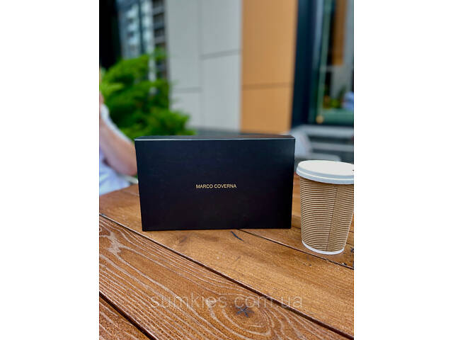 Коричневий гаманець-клатч на дві блискавки з блоком під картки із натуральної шкіри Marco Coverna MC086-5901С - Фото 5