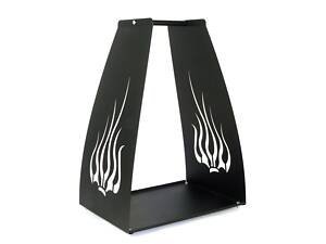 Корзина для дров дровница для камина для печи Ferrum Пламя Черный (890)