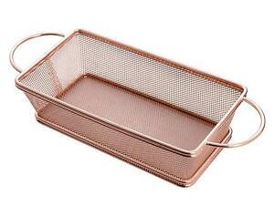 Кошик для подачі снеків Empire EM-6384 20х12х6 см бронзова