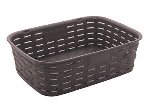 Корзина для хранения Irak Plastik под ротанг темно-коричневая 1.75 л (5955)