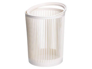 Корзина для мусора пластиковая в офис для бумаги 8 (л) корзина под мусор мусорное ведро Белый HP-45-8BE
