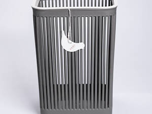 Корзина для мусора пластиковая в офис для бумаги 22×22×30 (см) корзина под мусор 8 (л) мусорное ведро Серый HP-45-9G