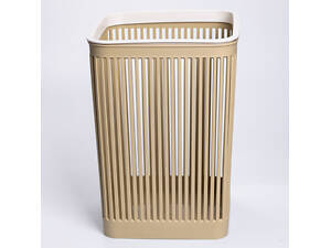 Корзина для мусора пластиковая в офис для бумаги 22×22×30 (см) корзина под мусор 8 (лмусорное ведро Коричневый HP-45-9OL