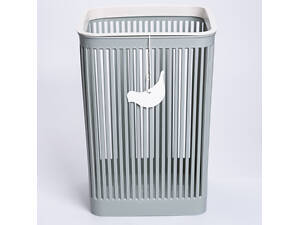 Корзина для мусора пластиковая в офис для бумаги 22×22×30 (см) корзина под мусор 8 (л) мусорное ведро Зеленый HP-45-9GR