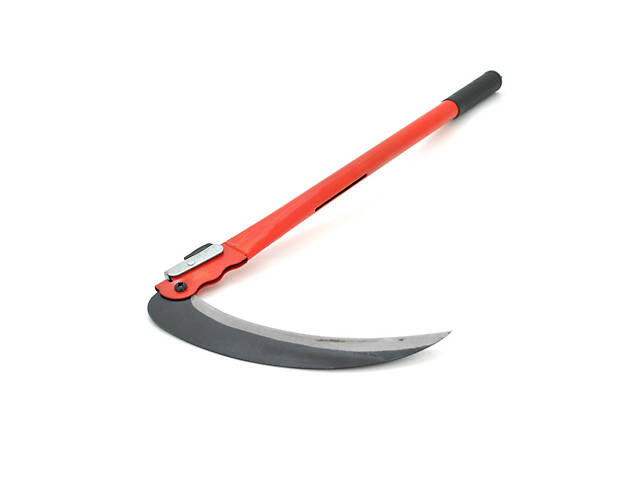 Коса садовая складная 55см, лезвие 200мм, ОЕМ - Фото 1