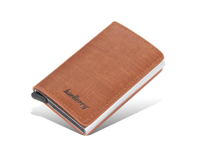 Кошелек Baellerry Cart Holder с RFID защитой 10*6,5*1,2 см Коричневый - Фото 1