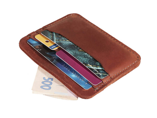 Гаманець для карт картхолдер SULLIVAN kh1(4) Світло-коричневий - Фото 1
